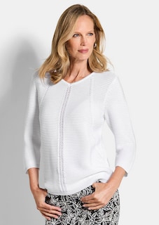 Pull avec détails en tricot thumbnail 1