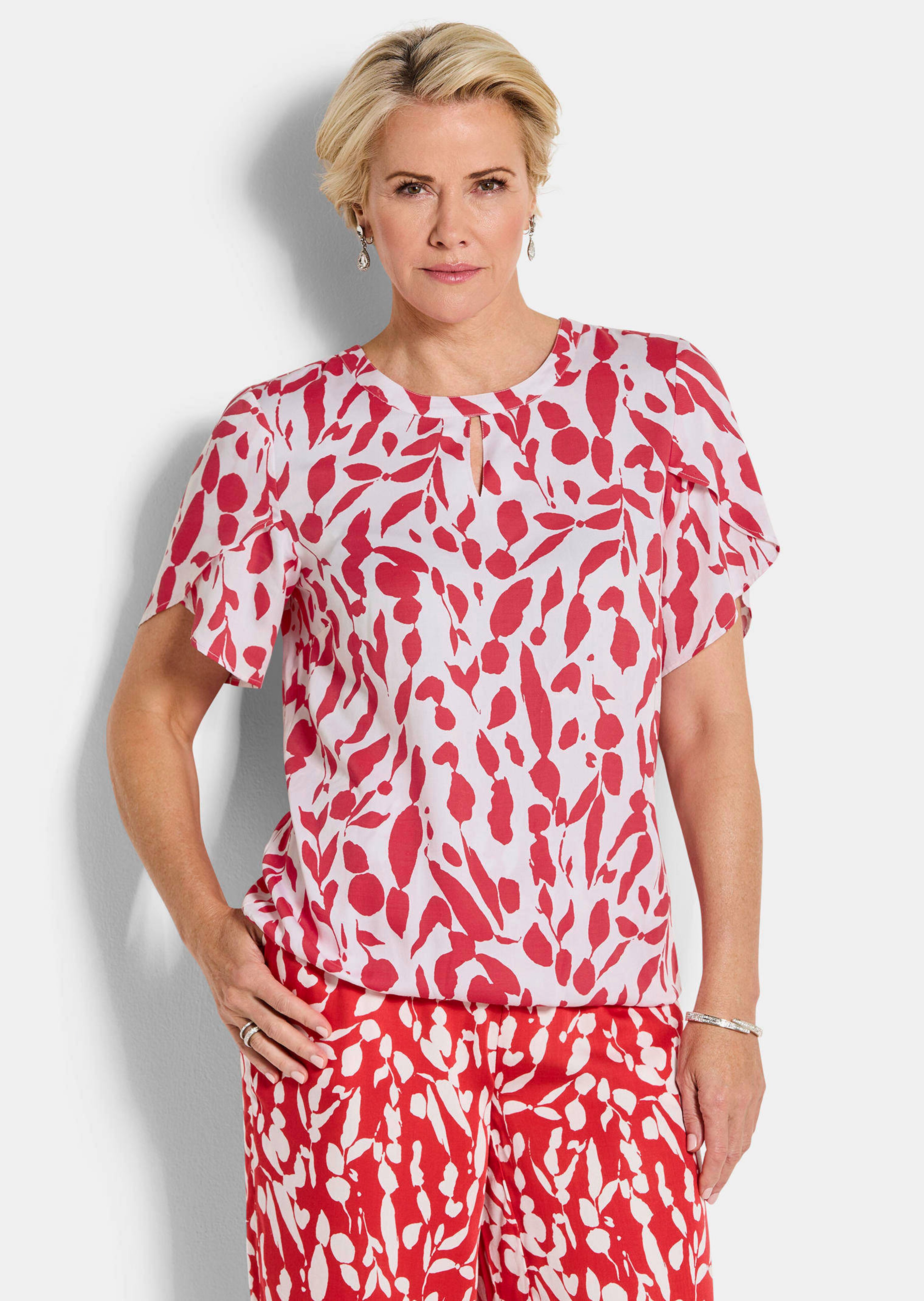 Elegante Bluse mit Tulpenärmeln