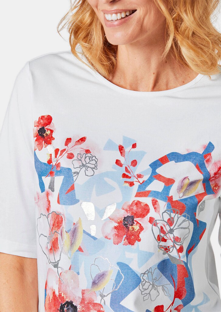 Druckshirt aus pflegeleichtem Baumwoll-Jersey