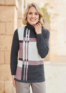 Aufwendig gearbeiteter Intarsienpullover thumbnail 5