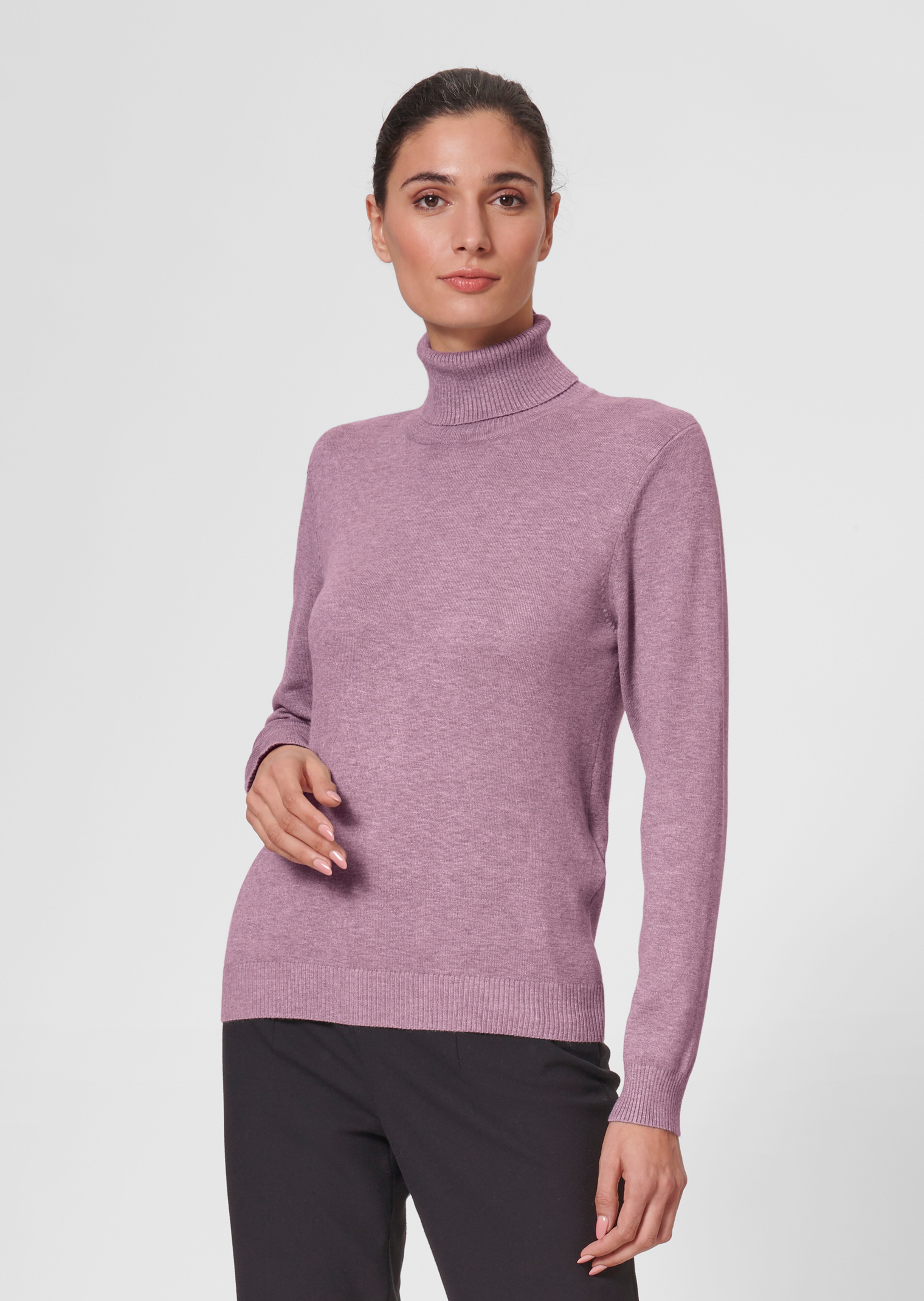 Fine knit jumper with viscose and elastane