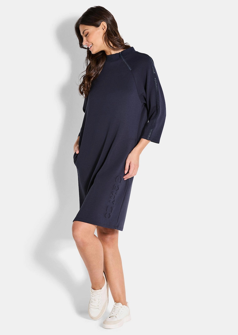 Sweatkleid mit Stehkragen