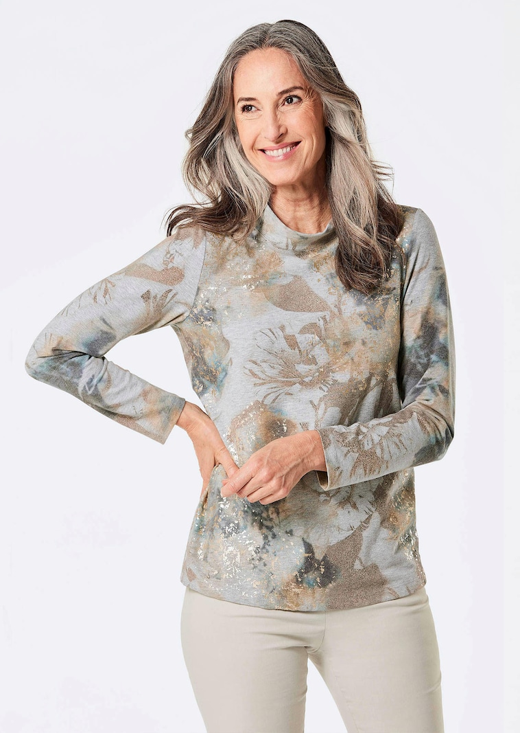 Sweatshirt mit Stehkragen