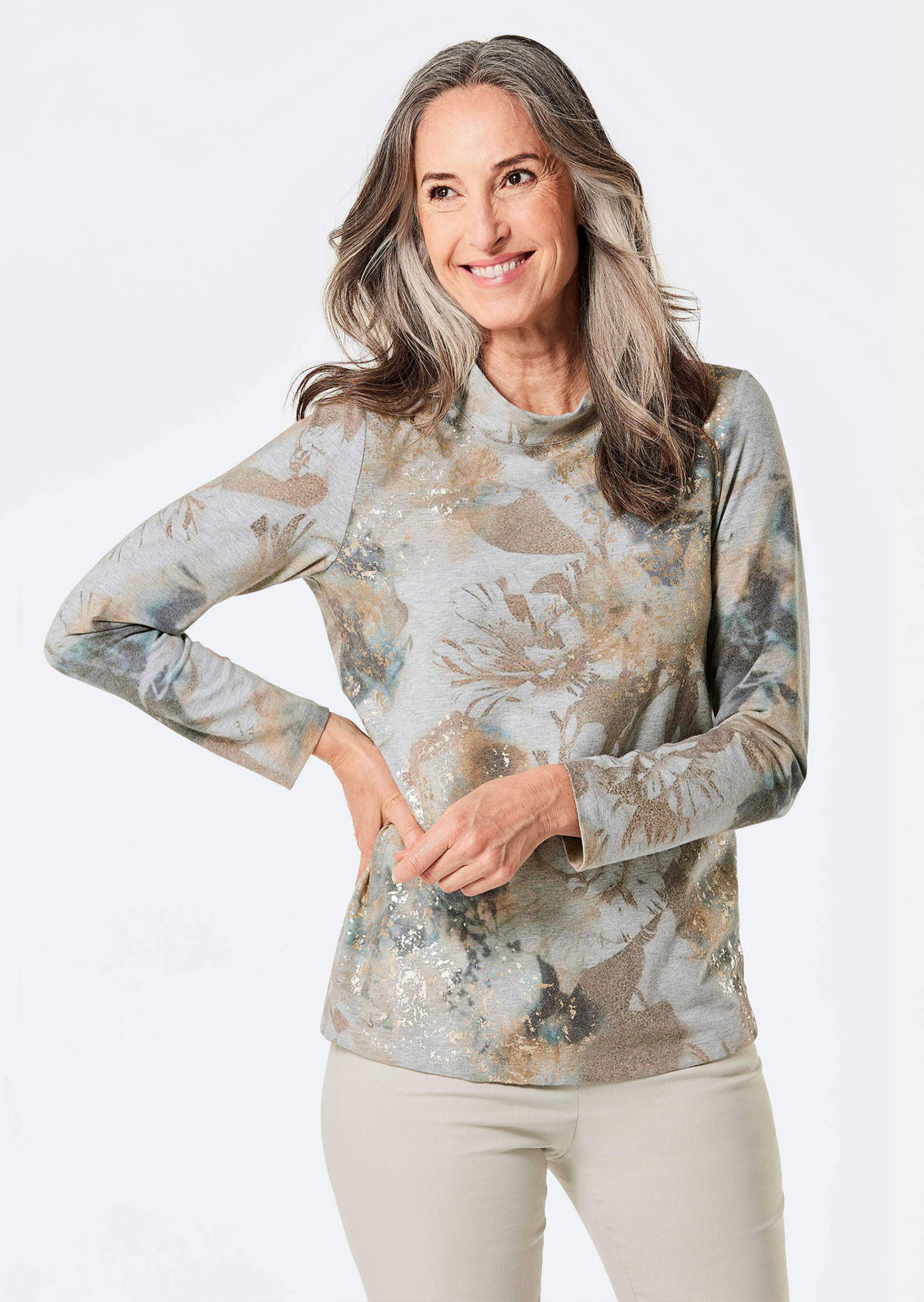 Sweat-shirt à col montant