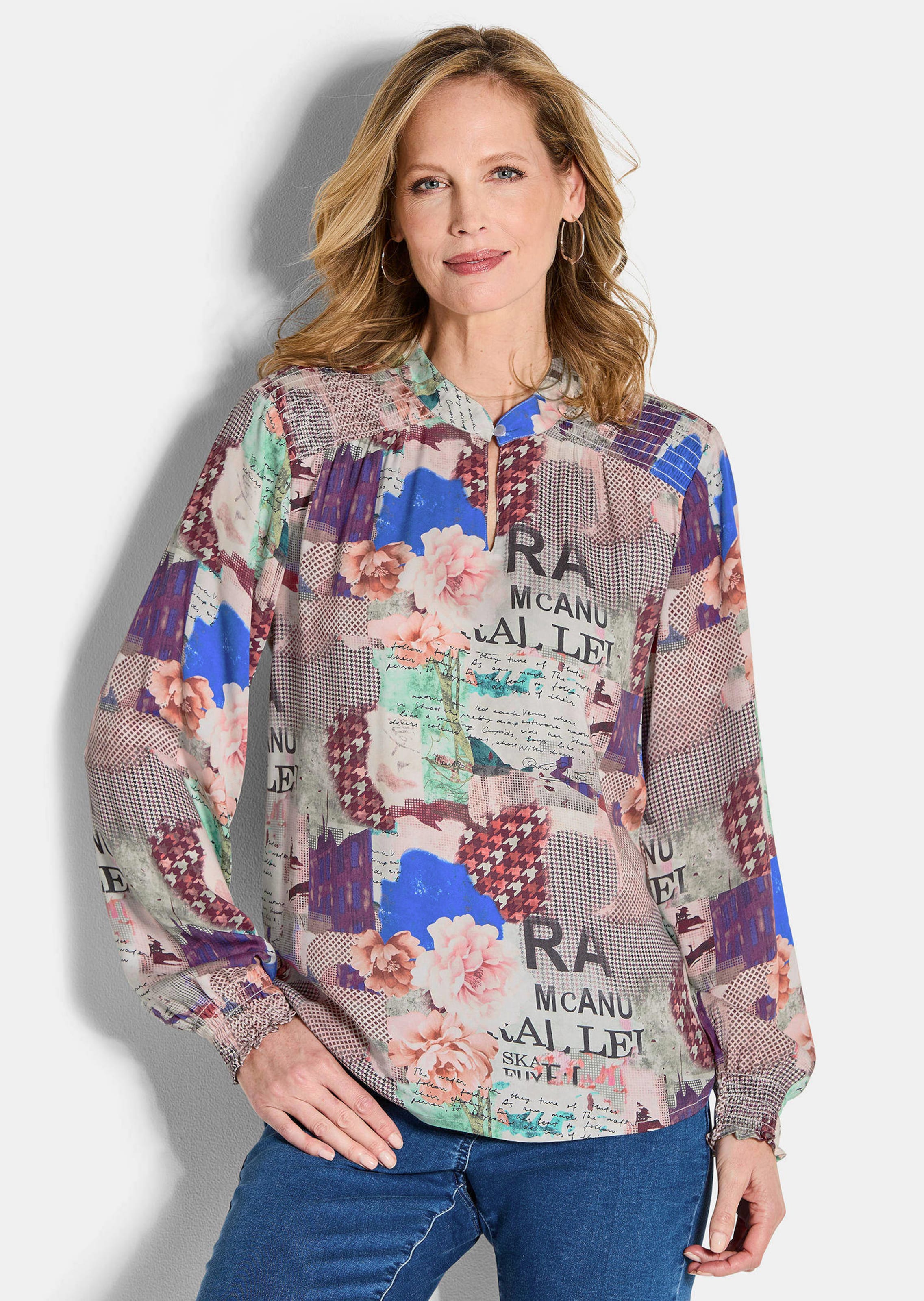 Gedessineerde blouse