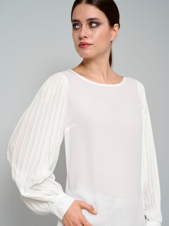 Bluse mit Plisseeärmel thumbnail 5