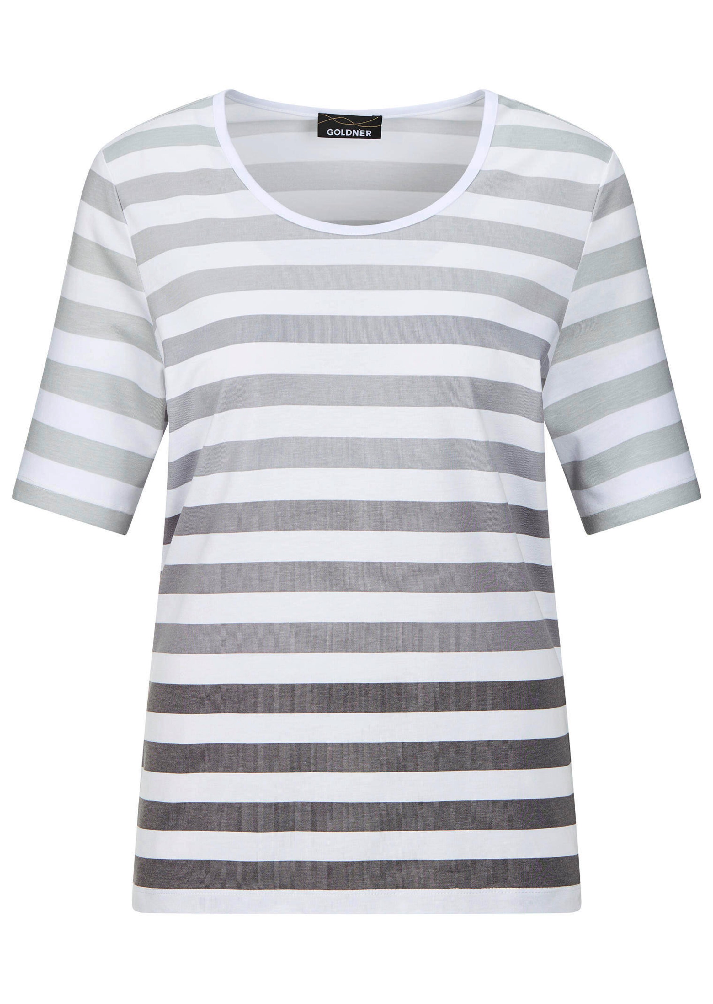 Streifenshirt aus Baumwolle und Modal