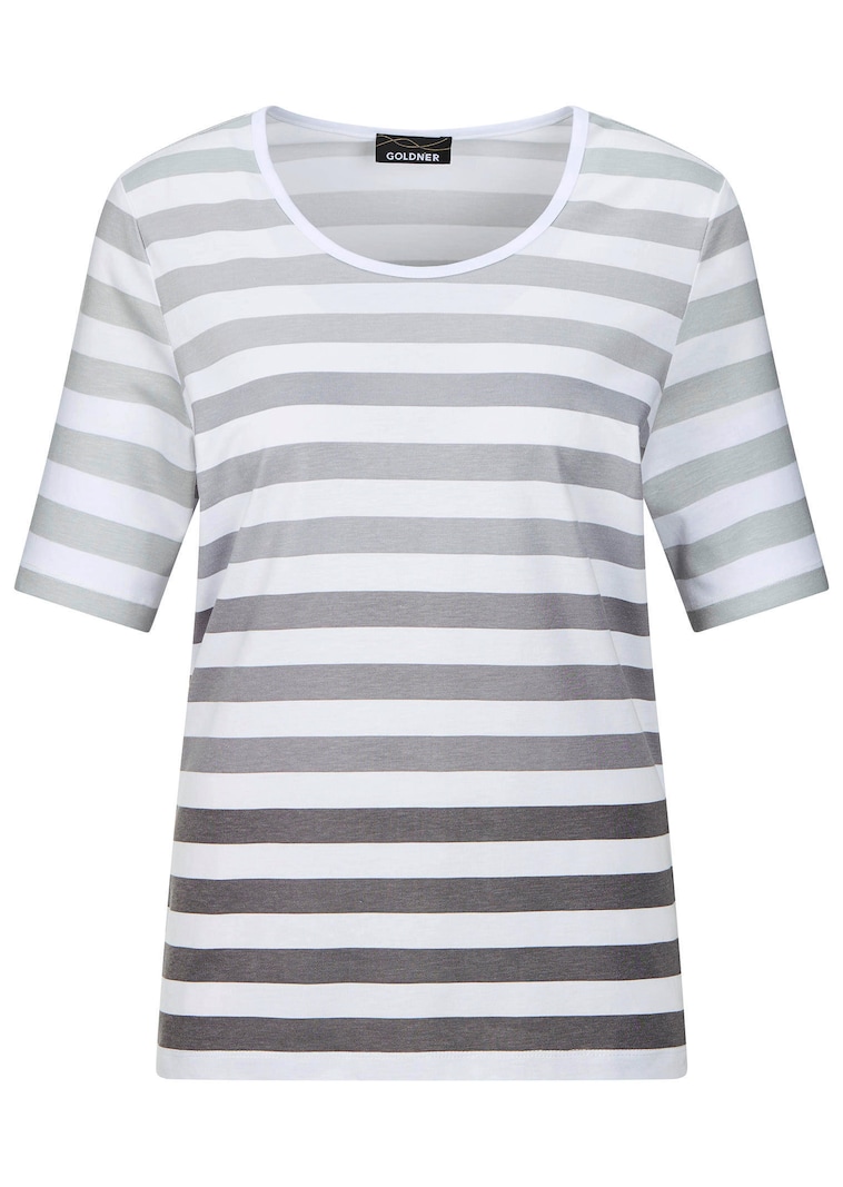 Katoenjersey met strepen