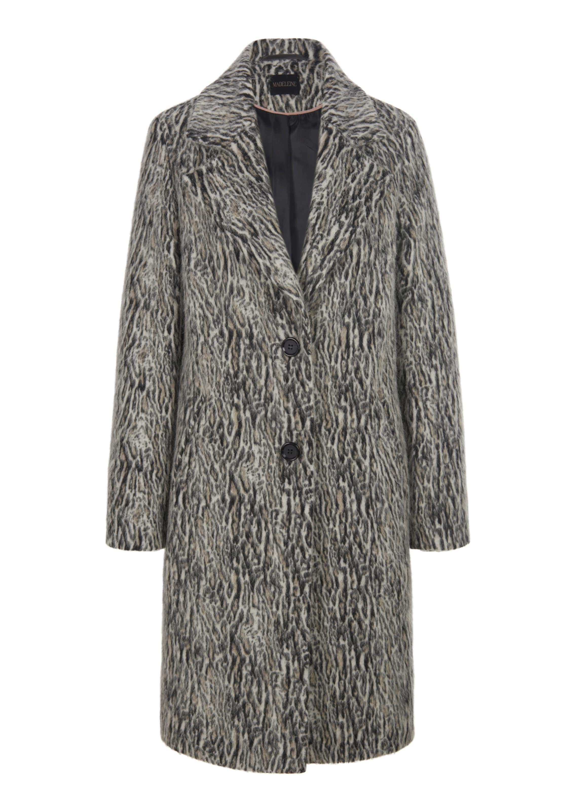 Grey animal print coat hotsell