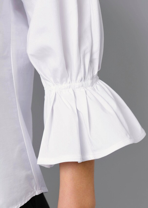 Oversizedbluse mit Volant am Ärmelabschluss 3