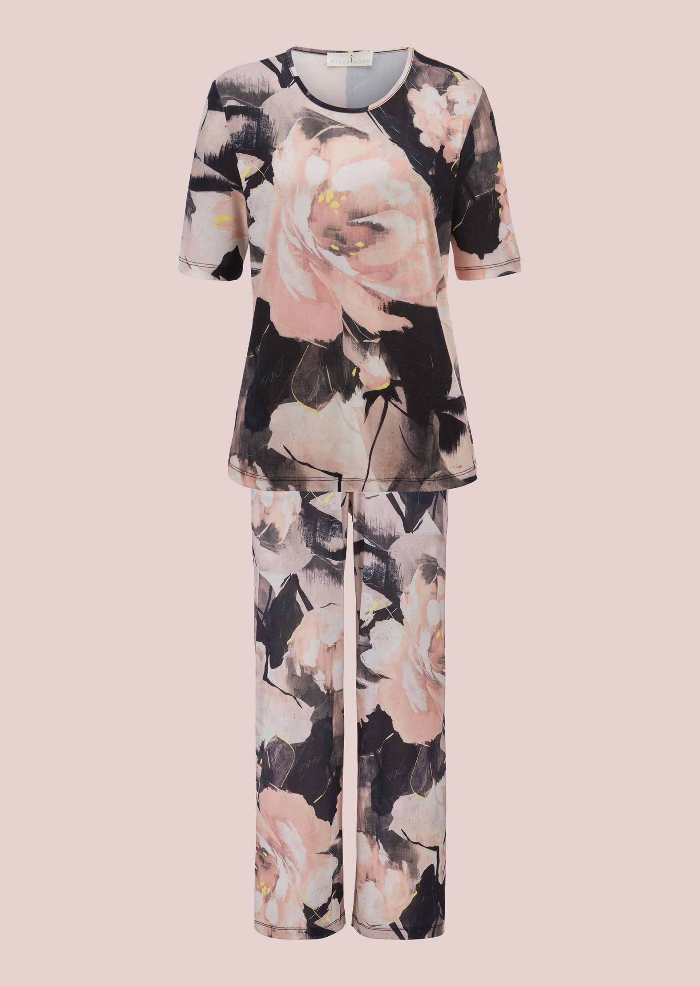 Pyjama avec grand imprimé fleuri