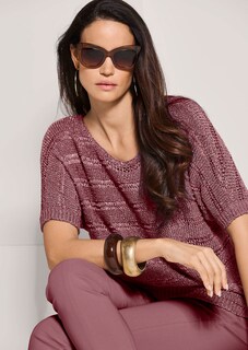 Bändchen-Pullover mit Glanz-Effekt thumbnail 4