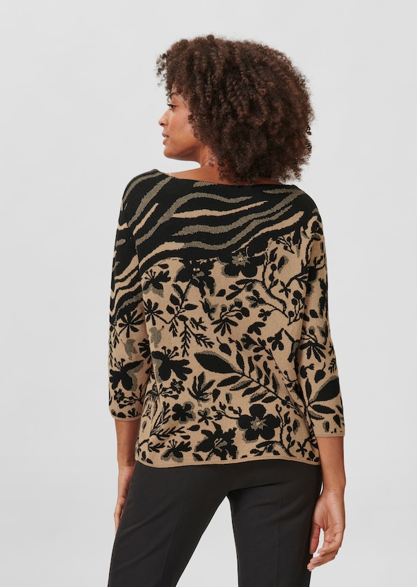 Jacquard jumper with pattern mix 2