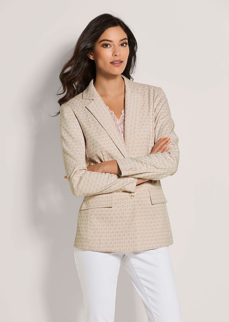 Langer Jacquard-Blazer