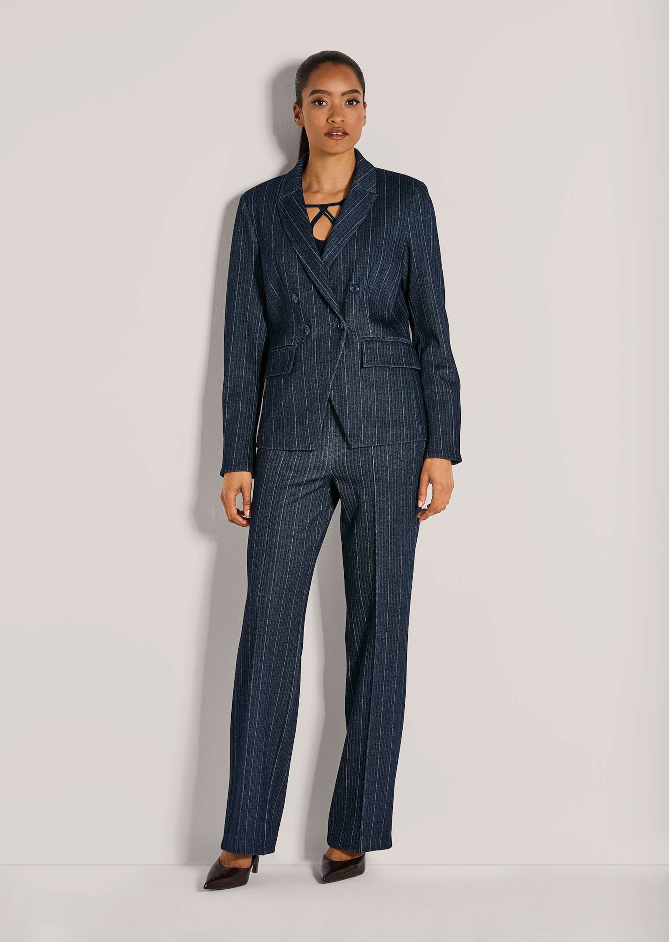 Combinaison Blazer Sport LIZ CLAIBORNE En Denim Bleu - Taille 16 - 3 Boutons - Neuf Avec étiquette