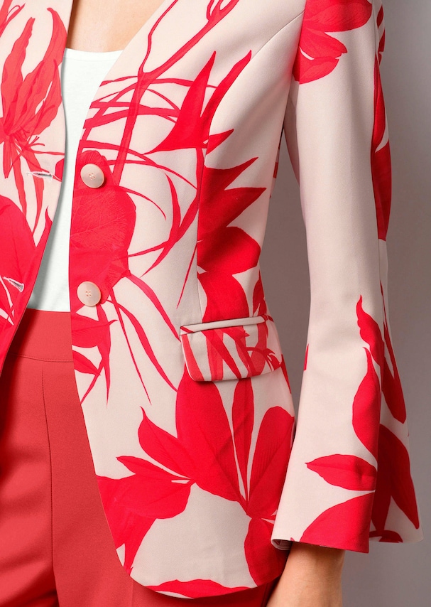 Blazer mit floralem Druck 4