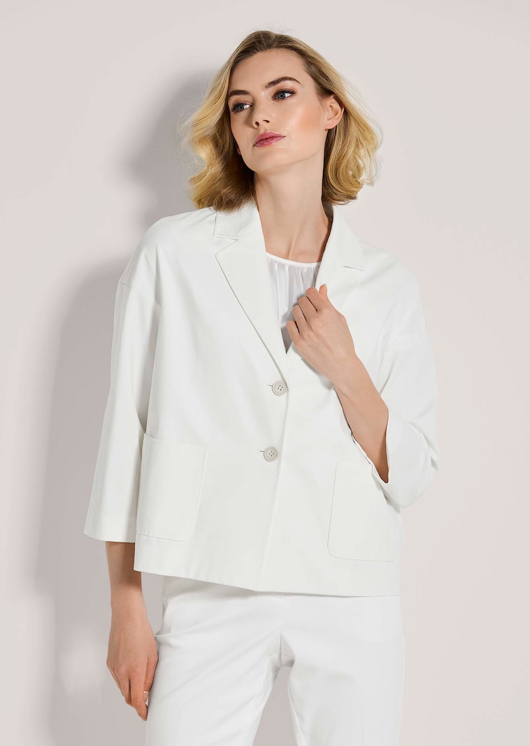 Kurzblazer mit Zierstich