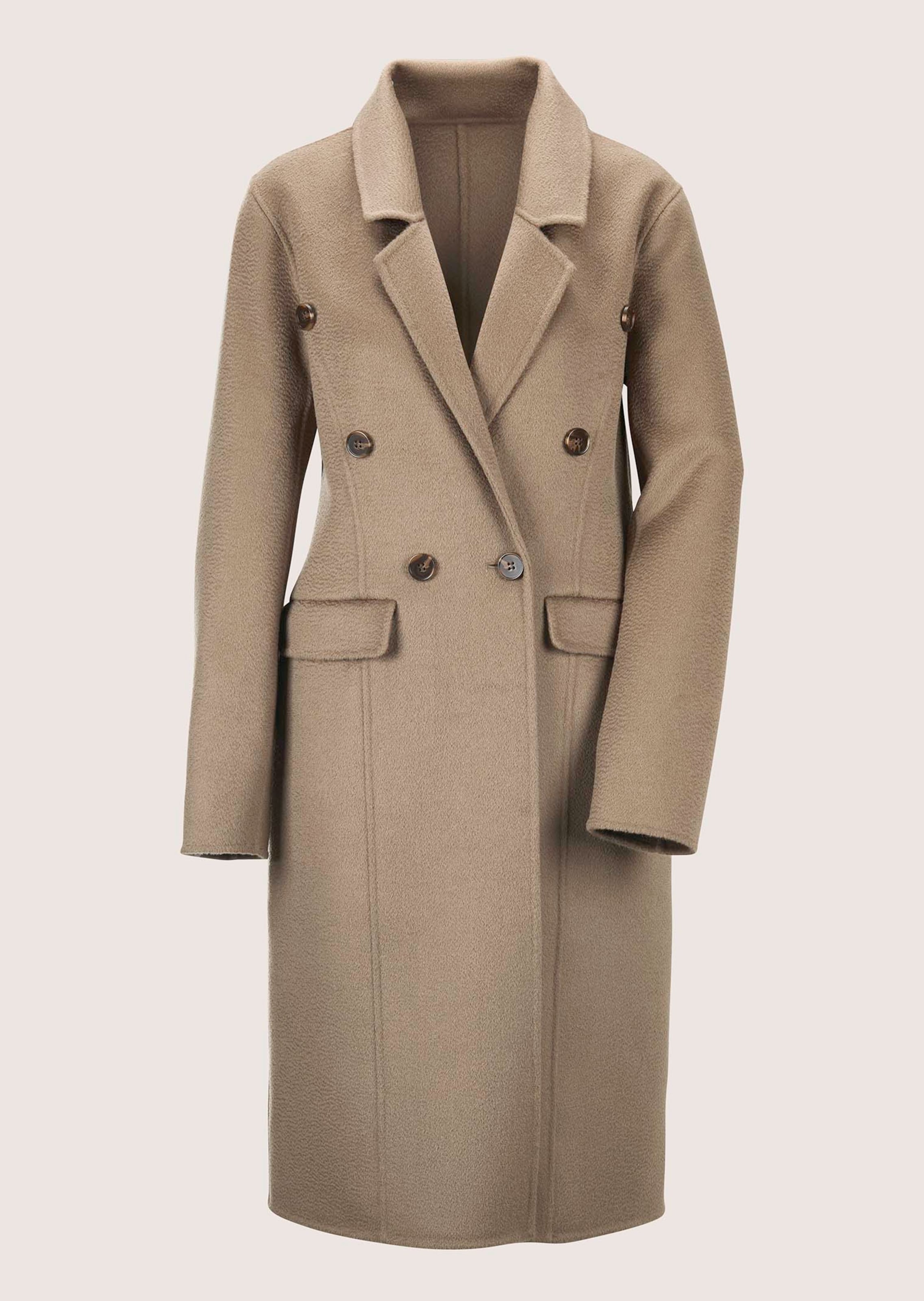 Coat in taupe | MADELEINE Fashion