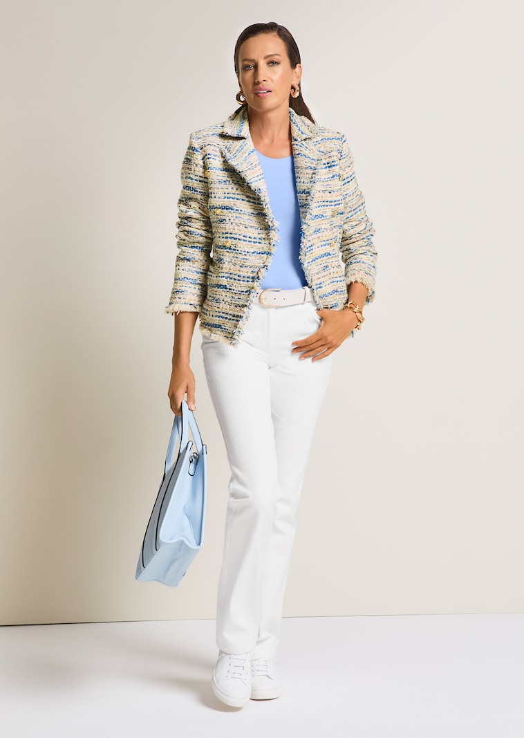 Kurzer Bouclé-Blazer