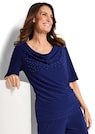 Shirt met watervalhals en glittersteentjes thumbnail 4
