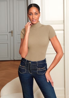 Pull en maille manches courtes thumbnail 4