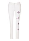 Schmale Stretch-Jeans mit Applikationen thumbnail 1