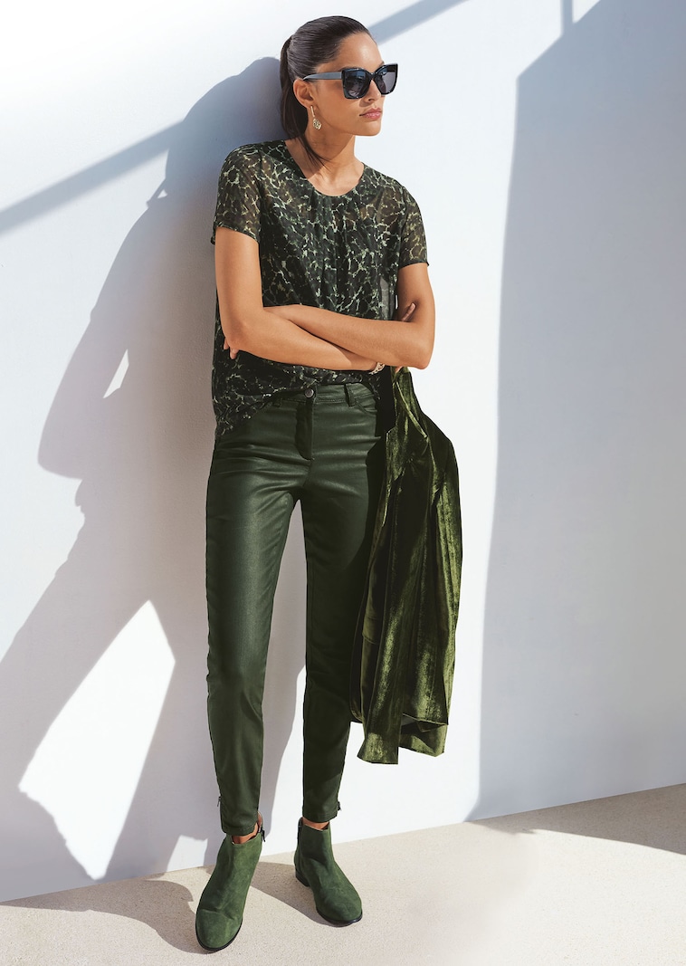 Beschichtete Skinny-Jeans