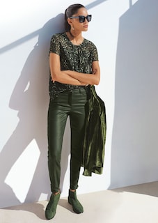 Beschichtete Skinny-Jeans thumbnail 2