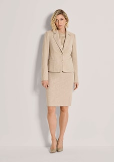 Einreihiger Blazer mit Fischgrat-Muster thumbnail 2