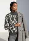 Pullover mit modischem Rauten-Muster thumbnail 1