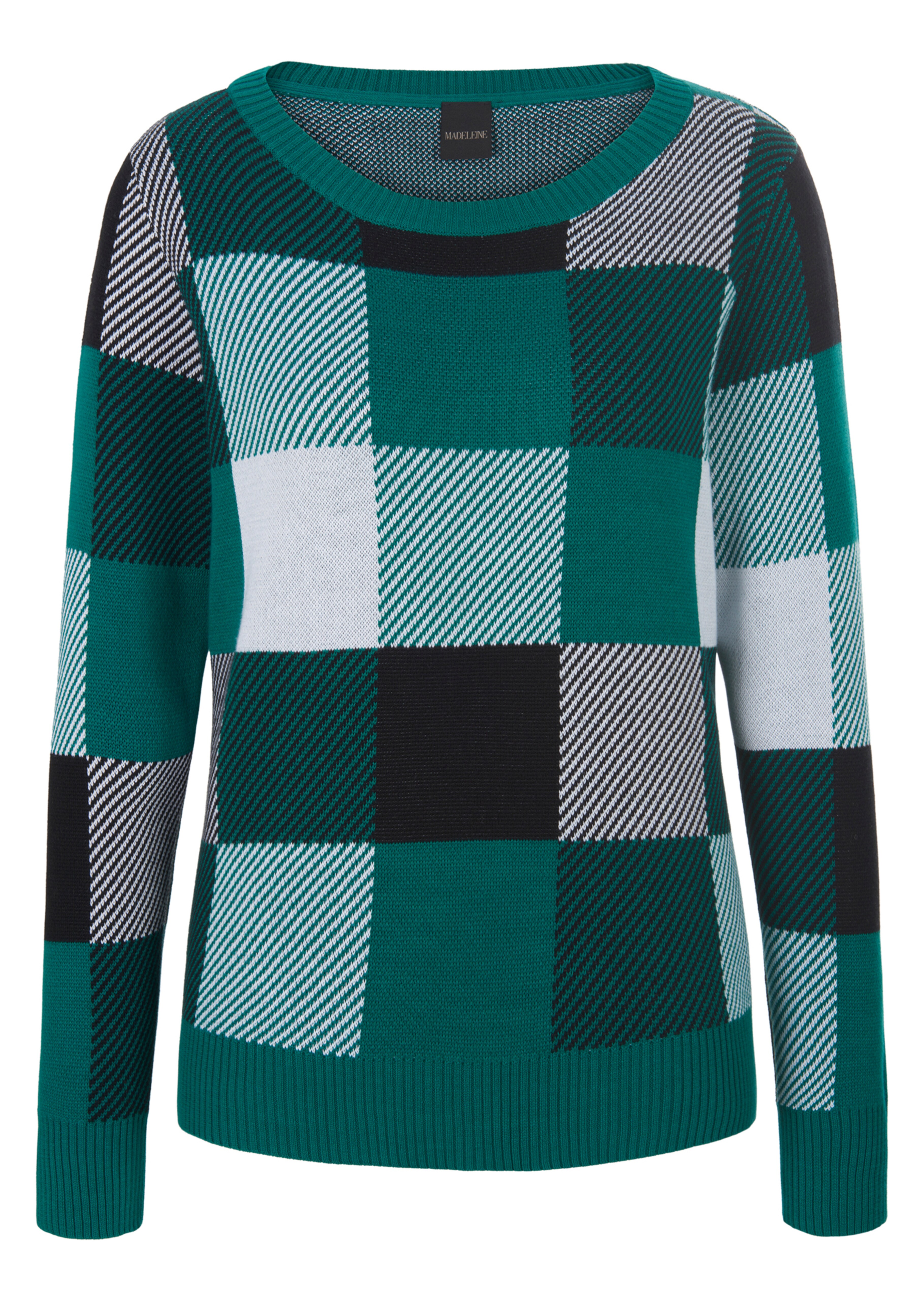 Jacquardpullover aus reiner Baumwolle