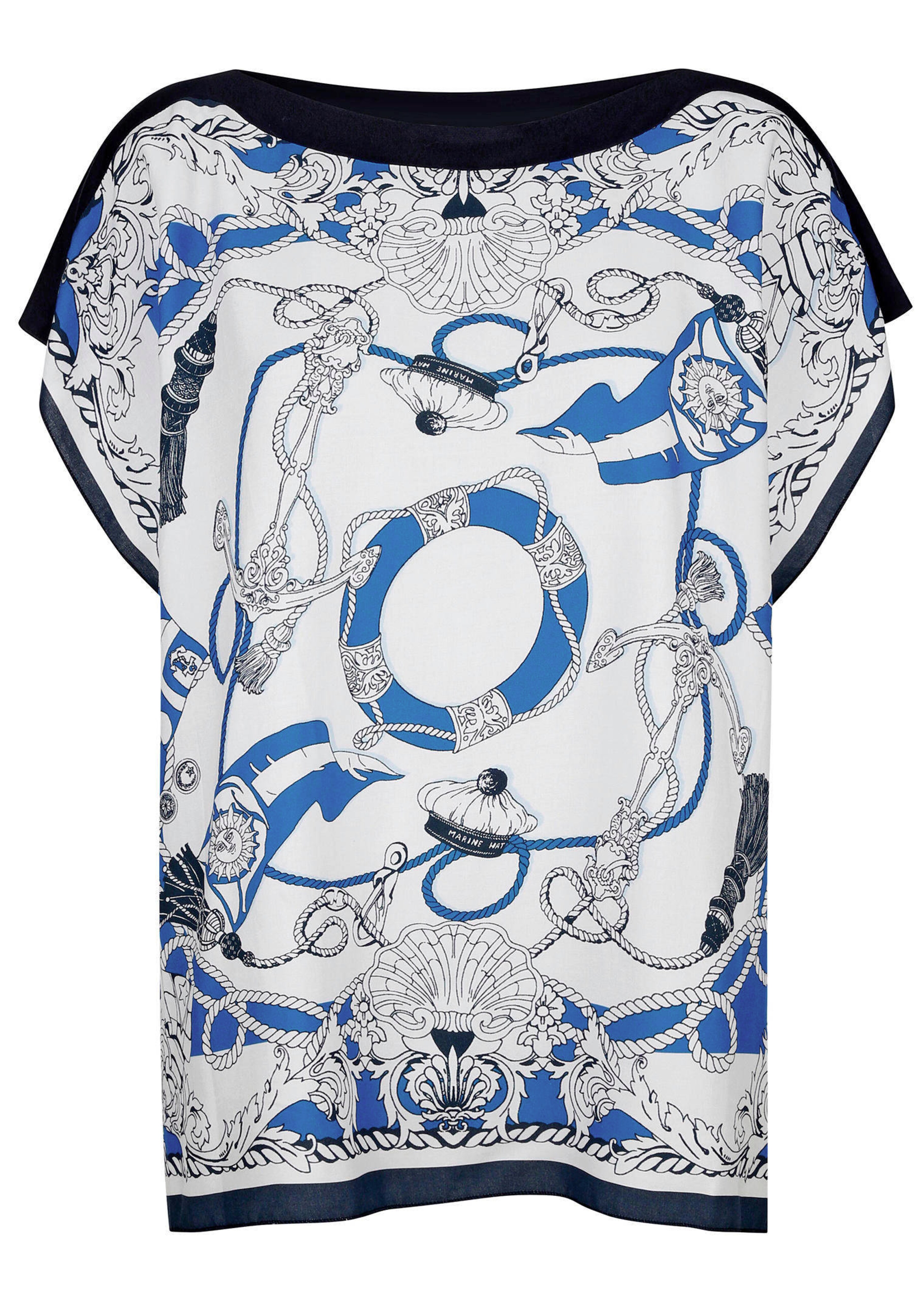 Strandshirt im maritimen Dessin