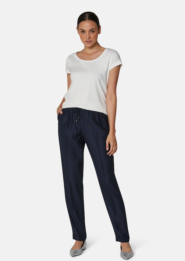 Slip-on trousers with drawstring 1
