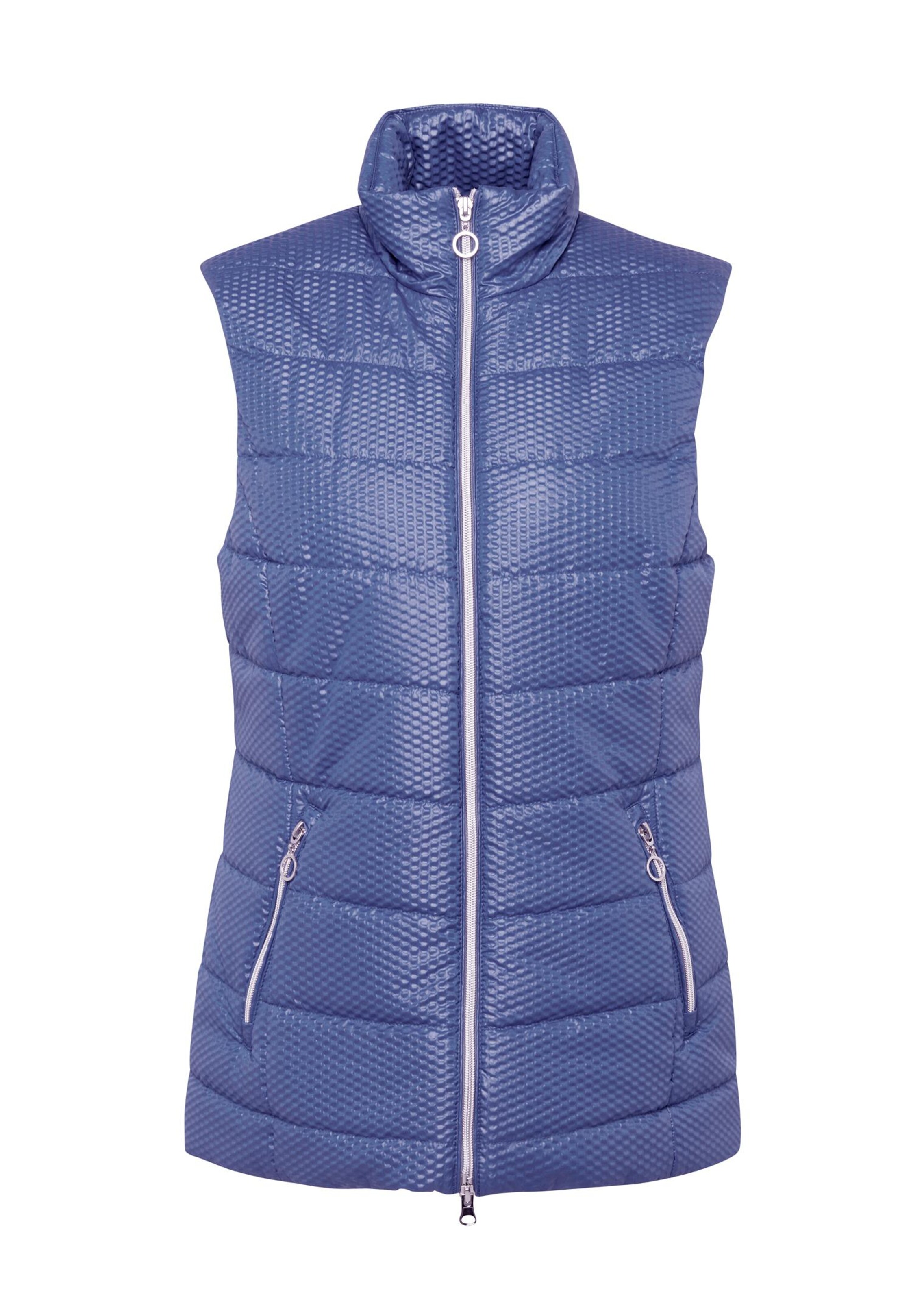 Veste matelassée structurée - bleu gris - Gr. 44 de Goldner Fashion