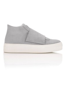 Suede shoes with velcro fastening thumbnail 1