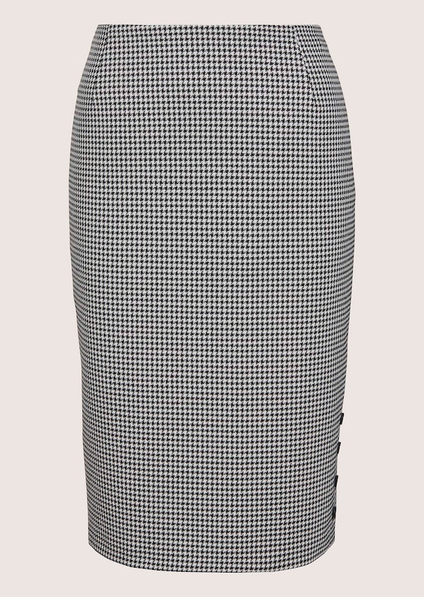 Schlanker Rock mit Zierknöpfen 5