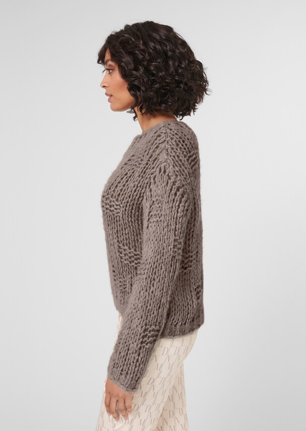 Chunky knit jumper with bateau neckline 3