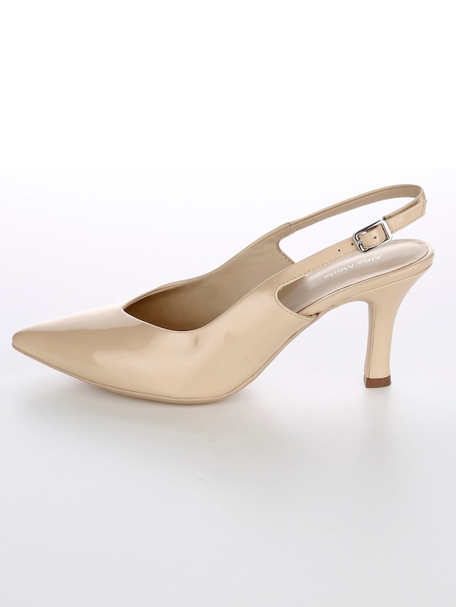 Slingpumps aus Lackleder 5