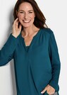 Blusenshirt mit Chiffon-Einsatz thumbnail 4