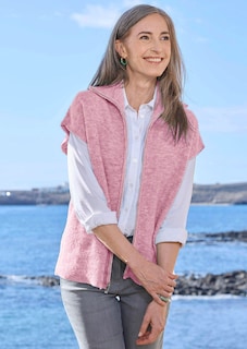 Gilet en tricot avec fermeture zippée. thumbnail 7