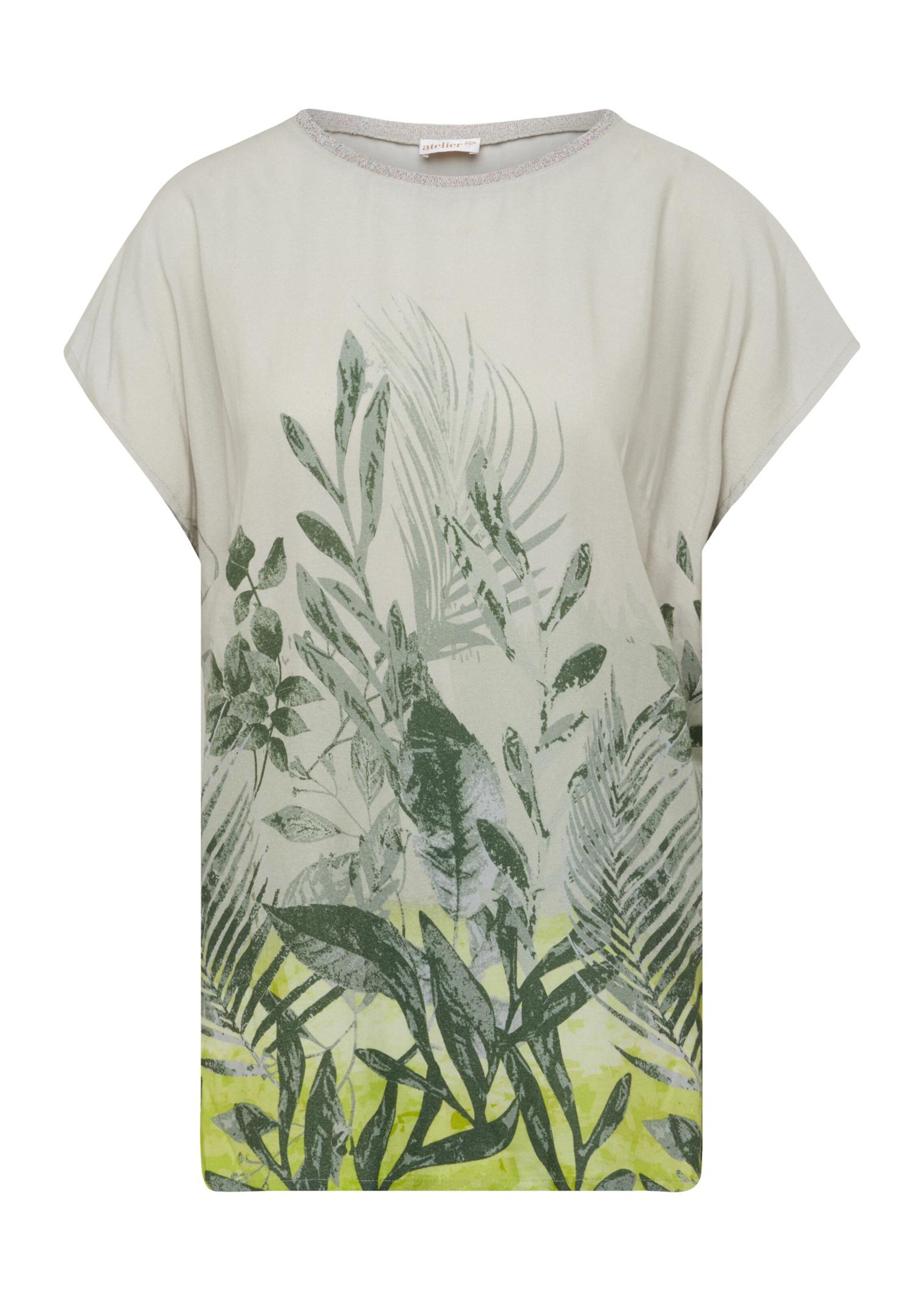 Elégant bustier avec encolure raffinée - vert gris / multicolore - Gr. 23 de Goldner Fashion