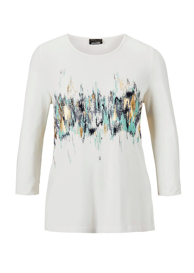 T-shirt imprimé avec effet scintillant