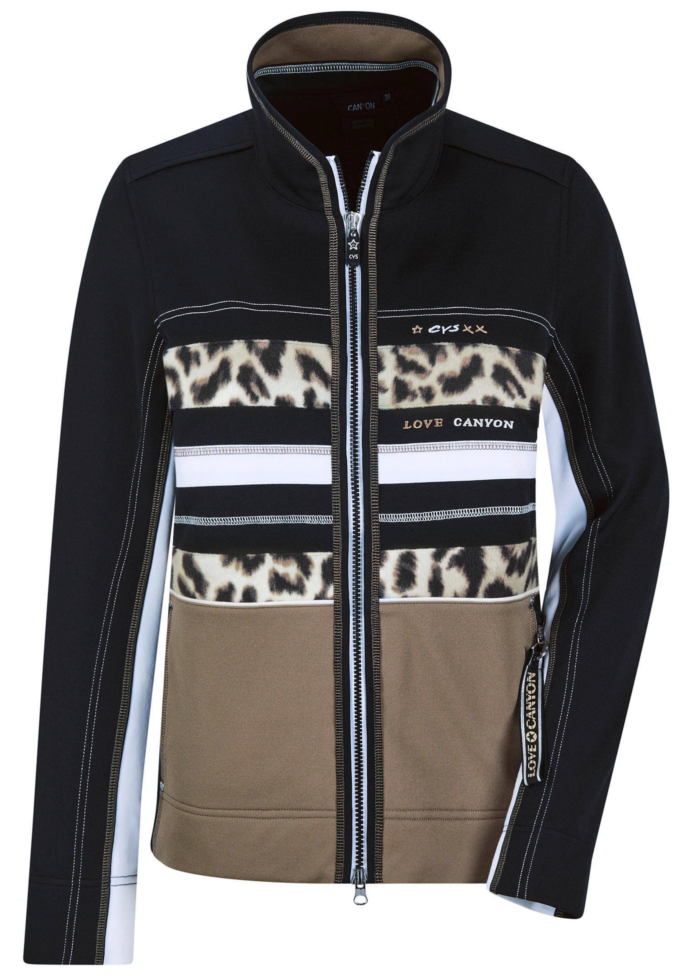 Veste en polaire avec imprimé animalier