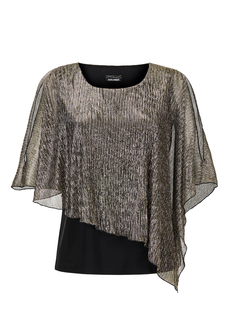 Shirt mit asymmetrischem Überwurf