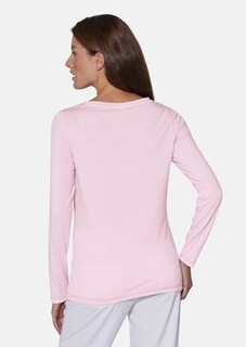 Long-sleeved shirt with floral embroidery thumbnail 3