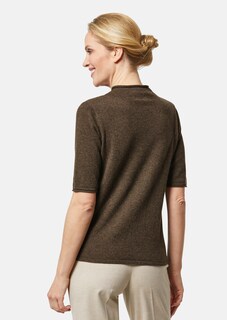 Kaschmirpullover mit kurzen Ärmeln thumbnail 3