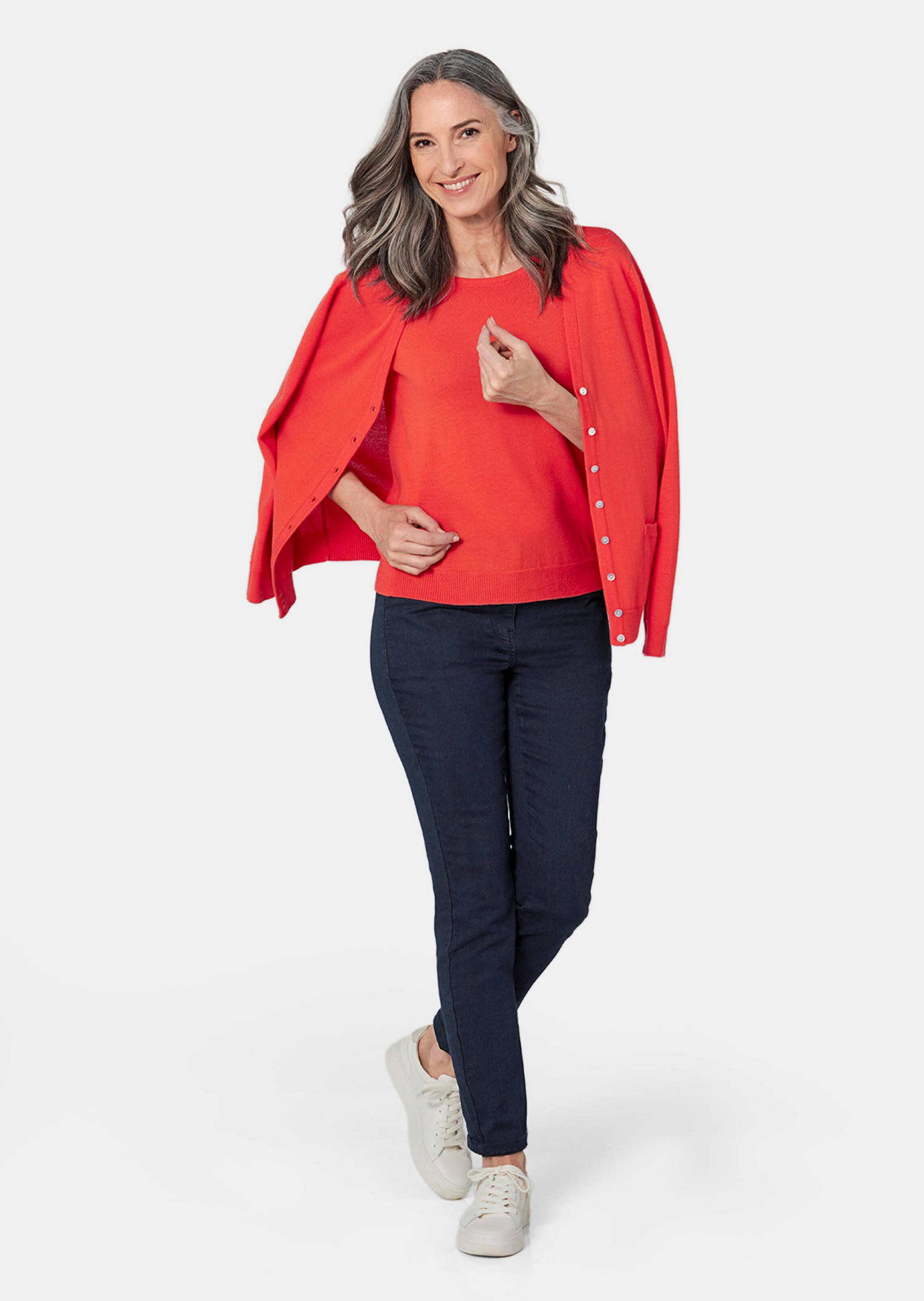 Ensemble en tricot - rouge - Gr. 50 de Goldner Fashion