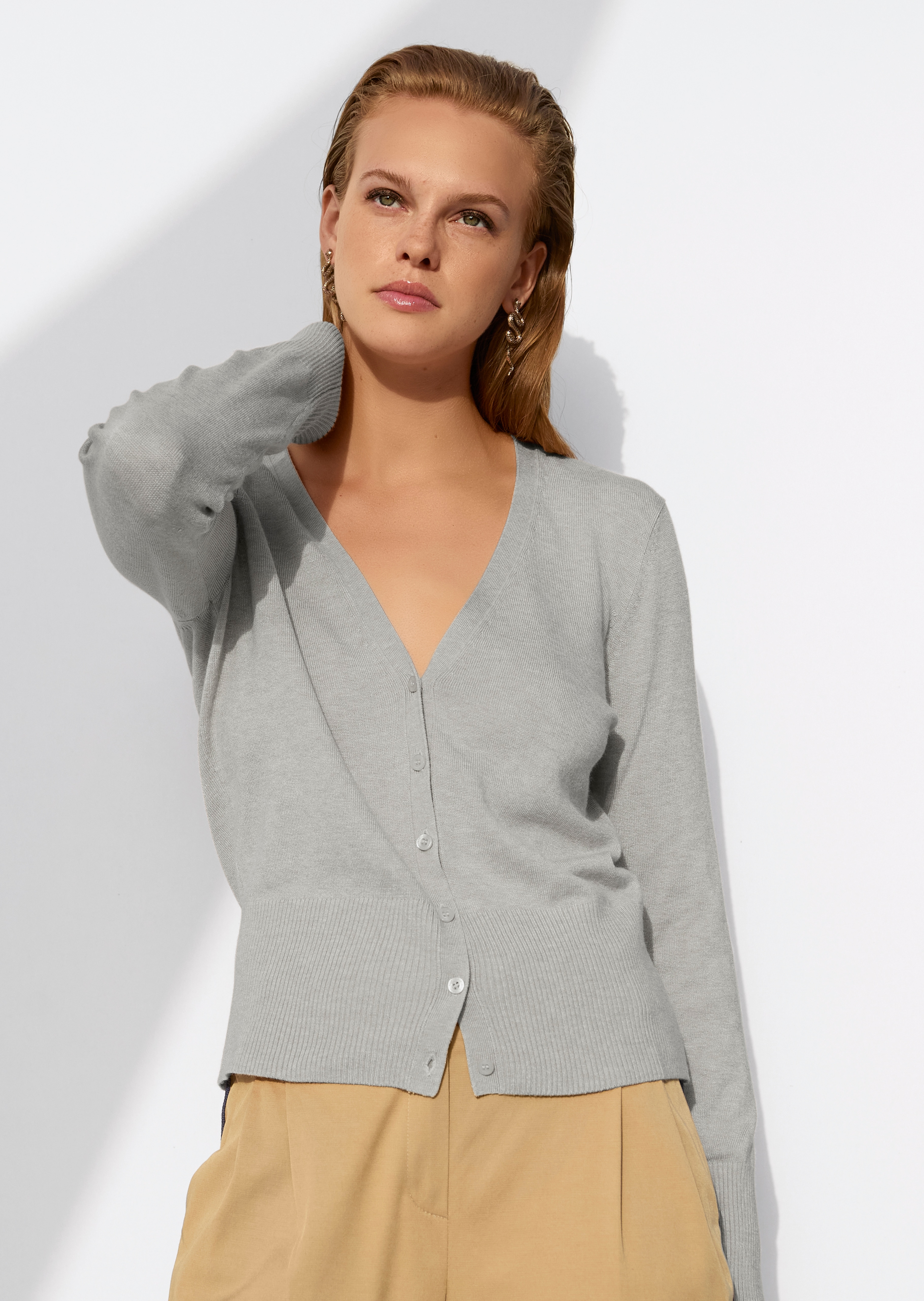 Gilet en maille en viscose stretch