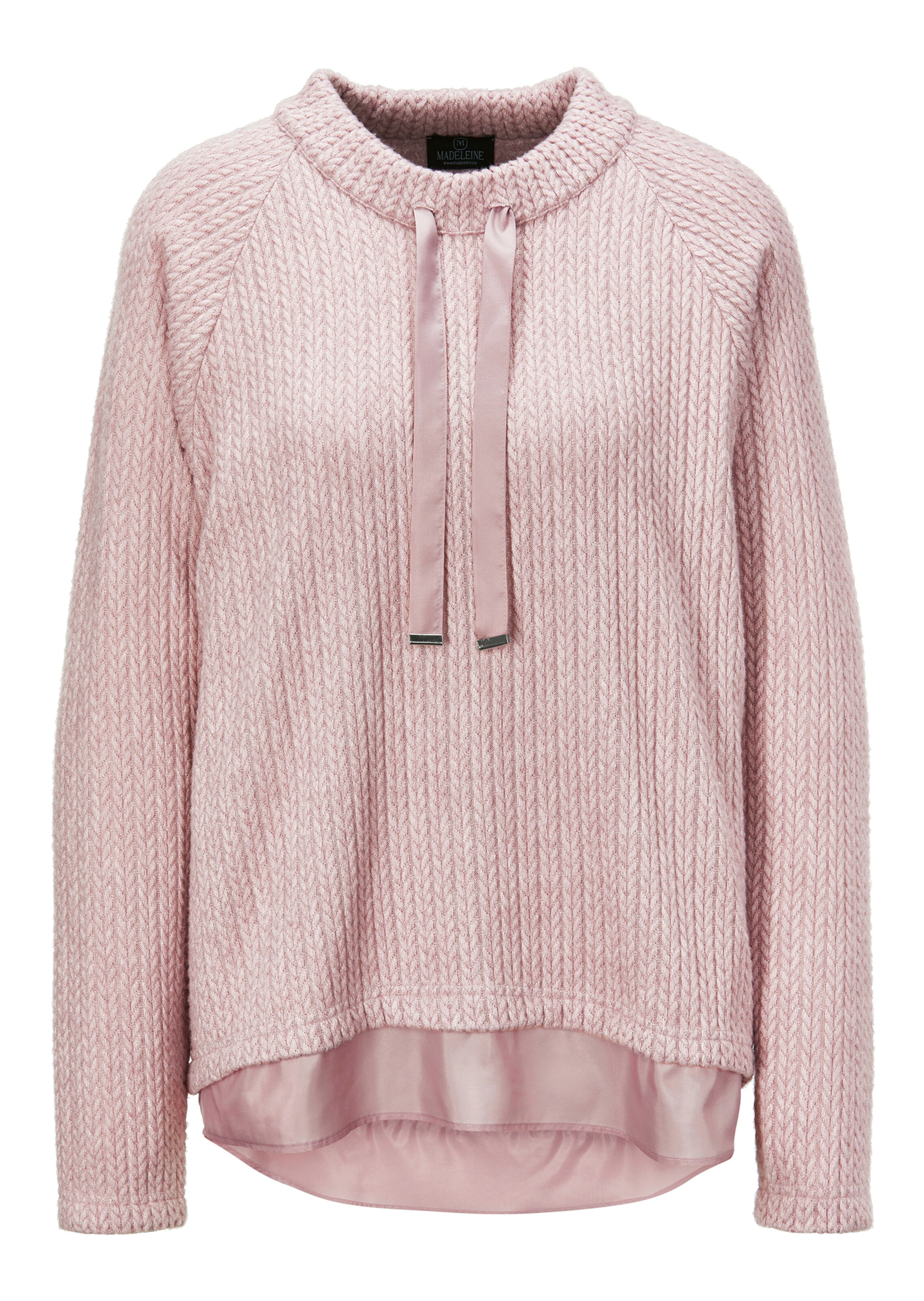 Sweatshirt in Strickoptik