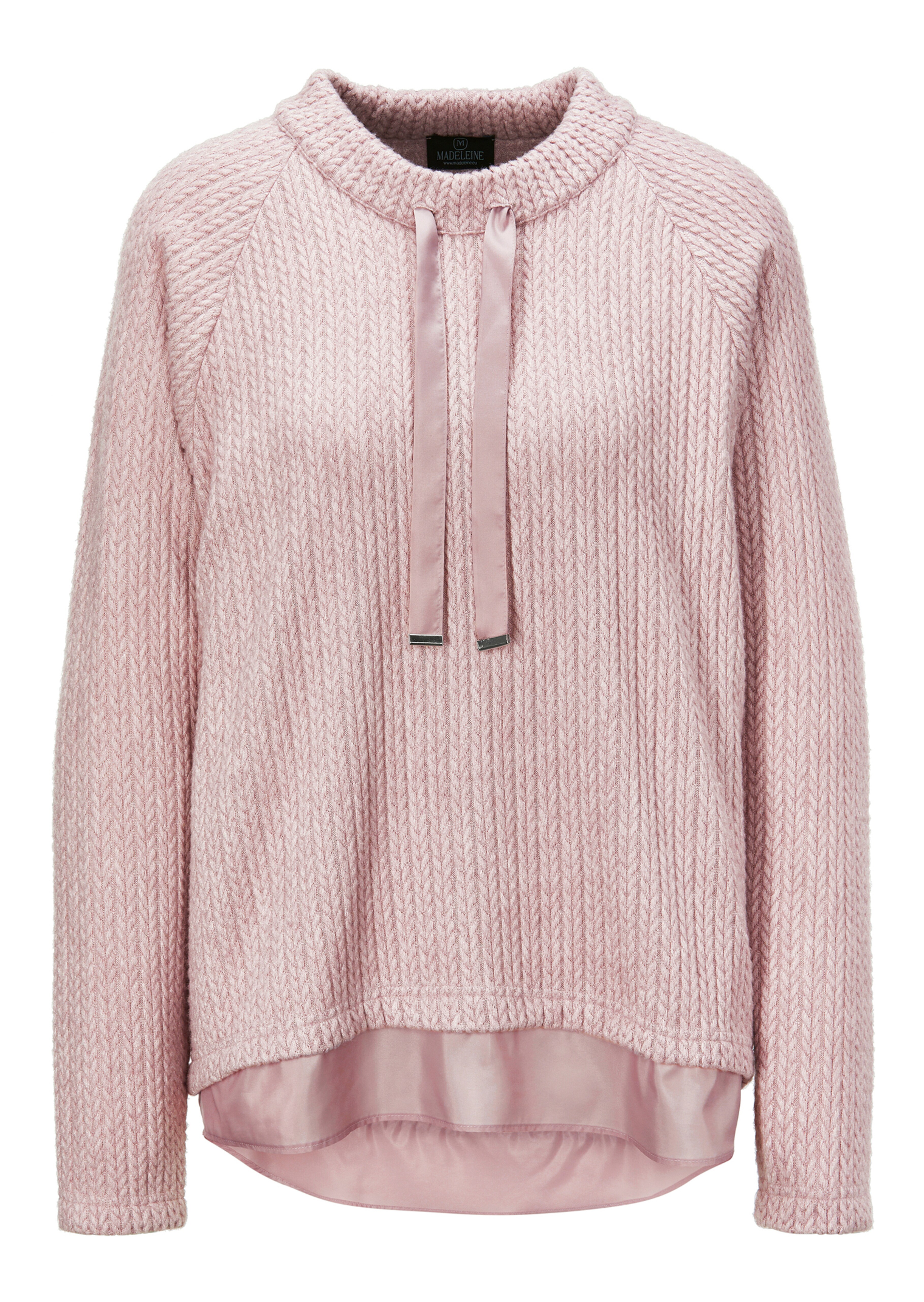 Sweatshirt in Strickoptik